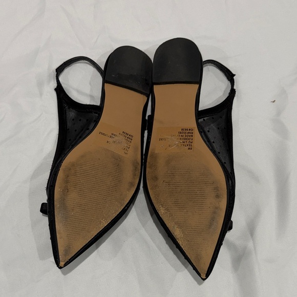 Express Black Pointed Slingback Flats - Picture 6 of 6